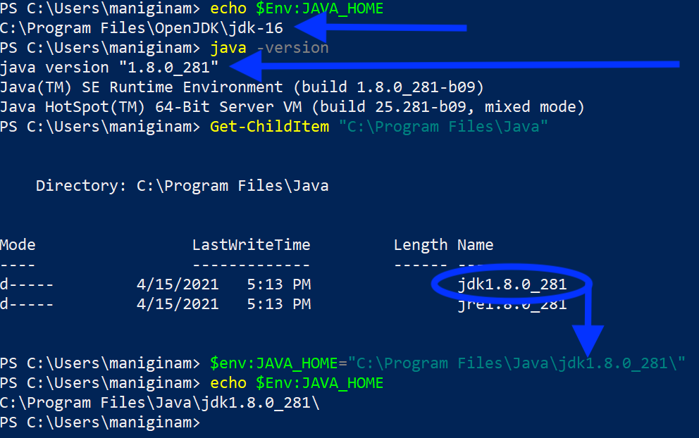 win JAVA_HOME